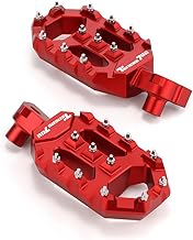 Modeer Pedane per moto compatibili con Tenere 700 2020 2021 2022 2023 2024 2025 CNC High Performance Pedali per il riposo tenere700 accessori (rosso)
