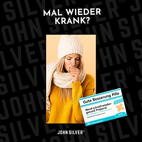 Scherztabletten im 3er Set, Schoko Tabletten als Geburtstagsgeschenk. Spaß, Anti Stress, gute Laune, Junggesellenabschied Mann und Frau. Erfurth Fun® JOHN SILVER® Schoko Drops