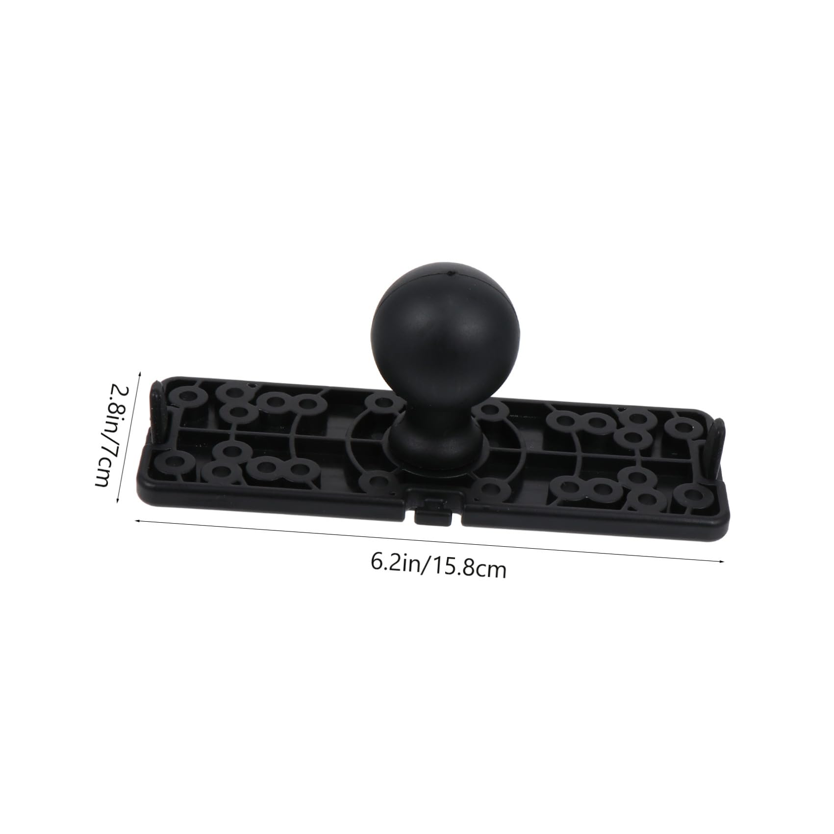 jojofuny Halterung für Fischfinder plat kanu zubehör Bootszubehör Kanu Fischfinder Halterung Boat Accessories Teil Kajak Kajak Multifunktionshalterung Kajak Zubehör Nylon Black