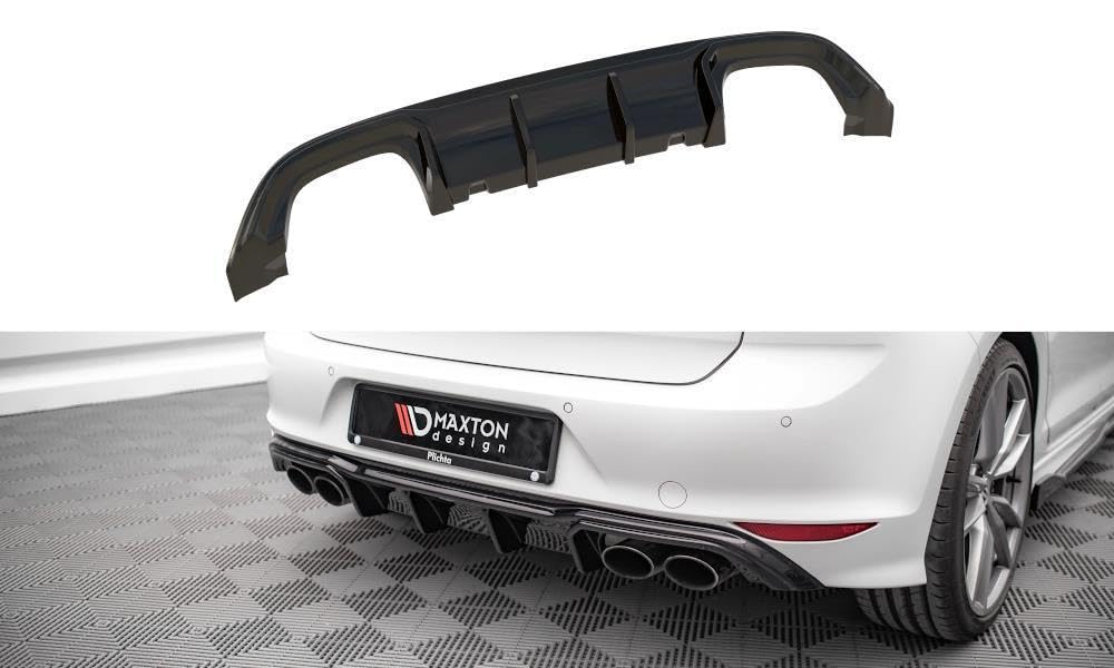 Maxton Design Heckdiffusor V.2 für VW Golf 7 R/R-Line (2012-2016) Hochglanz schwarz