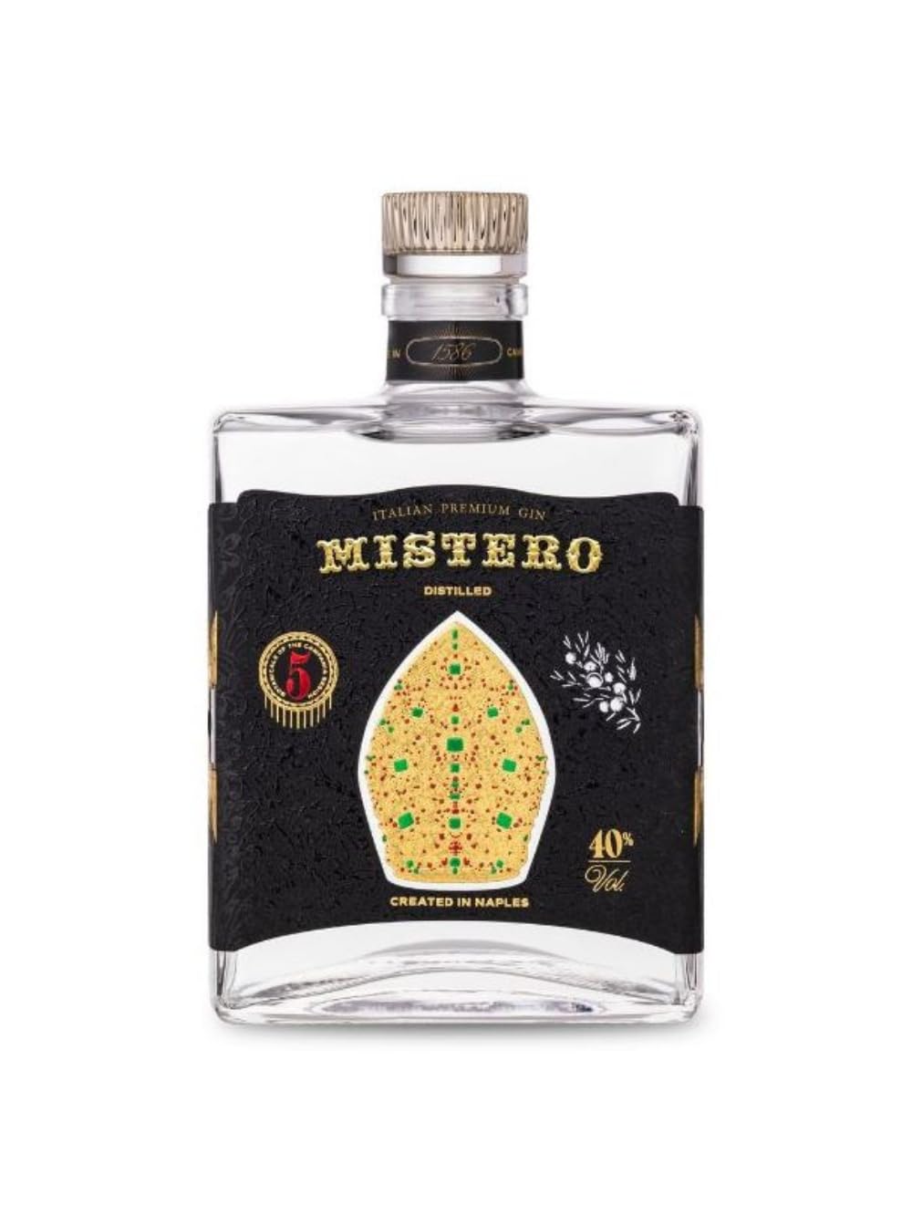 Gin Mistero Dry "San Gennaro" Ginnasium Spirits 70cl - Italia Premium Gin - Mistero Gin Dry