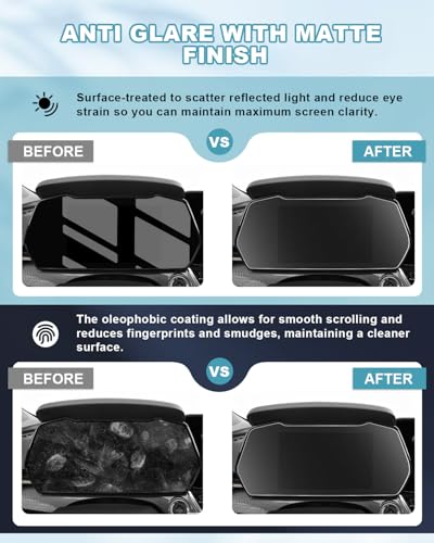Image of CDEFG 2Pcs Matte Anti Glare for 2025 2026 Chevy Trailblazer Screen Protector, Tempered Glass for 2024 2025 2026 Chevrolet Trailblazer Accessories (11 inch & 8 inch) Screen Cover Anti-Fingerprint 9H