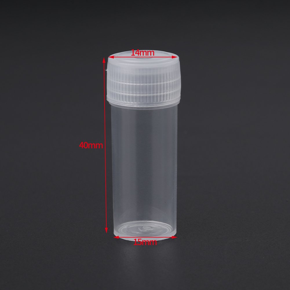 ????????????????????? Plastikowa butelka próbna, 50 sztuk 5 ml pojemności, plastikowa butelka na próbki