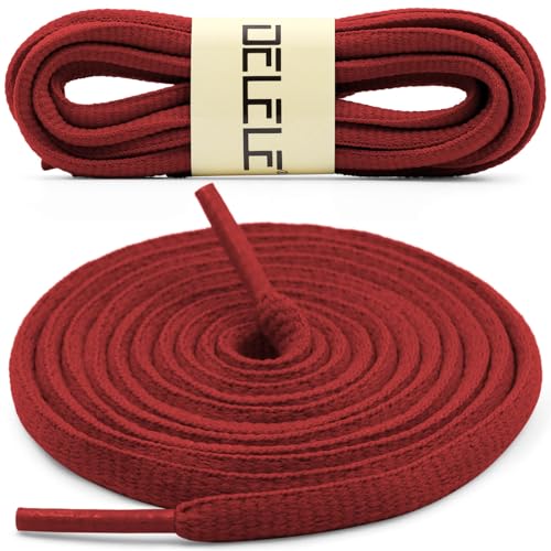 Image of DELELE 2Pair Oval Shoes laces 42 Colors Half Round 1 /4 inchAthletic ShoeLaces for Sport /Running Shoes Shoe Strings