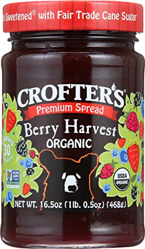 Crofter's Organic Berry Harvest Fruit Spread, Non GMO, USDA Organ...