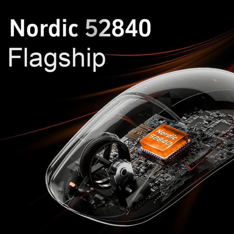 Nordic 52840 Flagship chipset inside the mouse