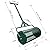 LEIZA 24 in Compost Spreader for Lawn Garden Yard Upgraded Hook Shaped Handle Moss Durable Lightweight for Planting, Seeding (Green/24 in/T-Style)