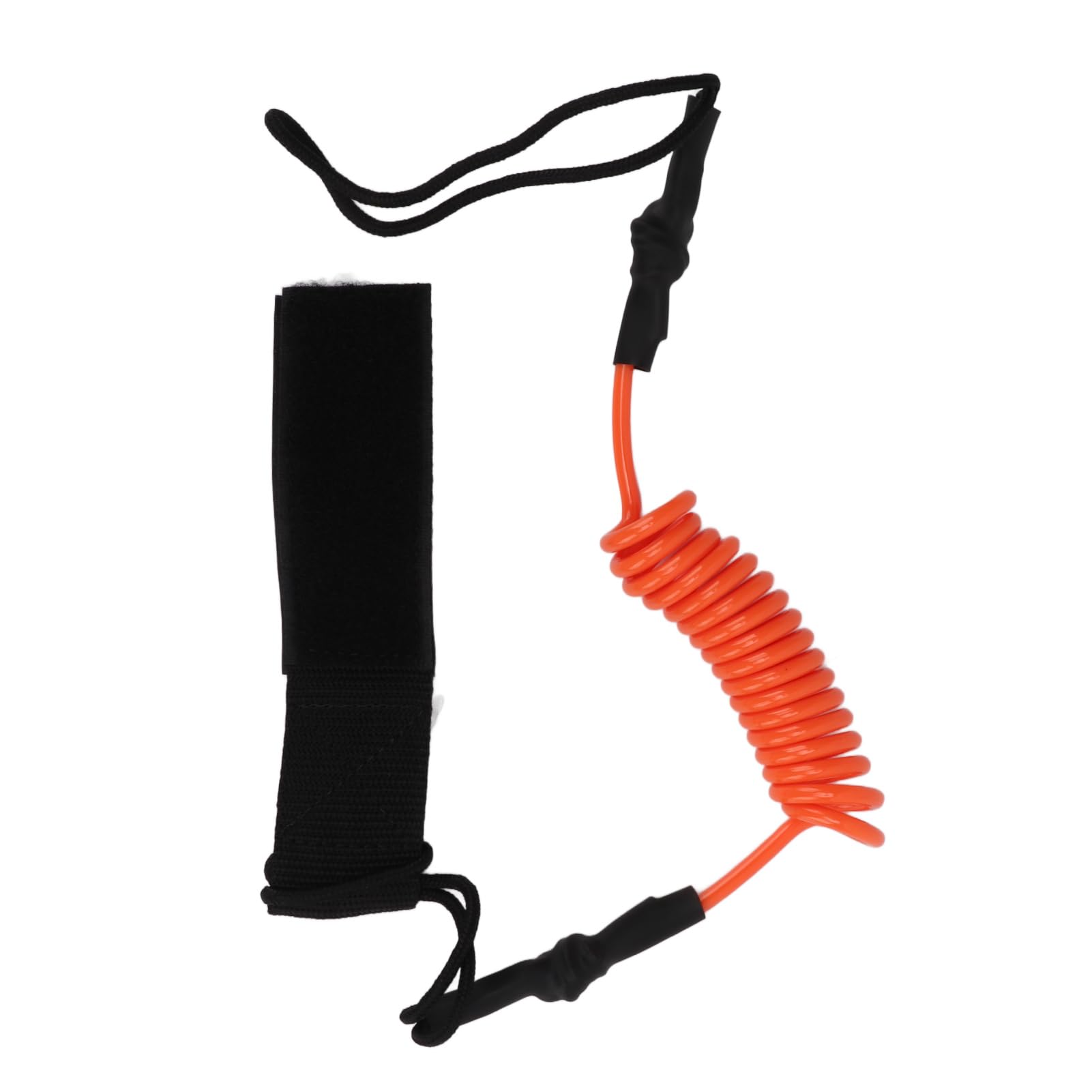 equlup Kayak Oar Safety Rope, TPU Elastic Safety Outdoor Surfing Strap Surfing Leash Rope Adjustable Wrist Coil Leg Foot Rope for Surfboard (Orange)