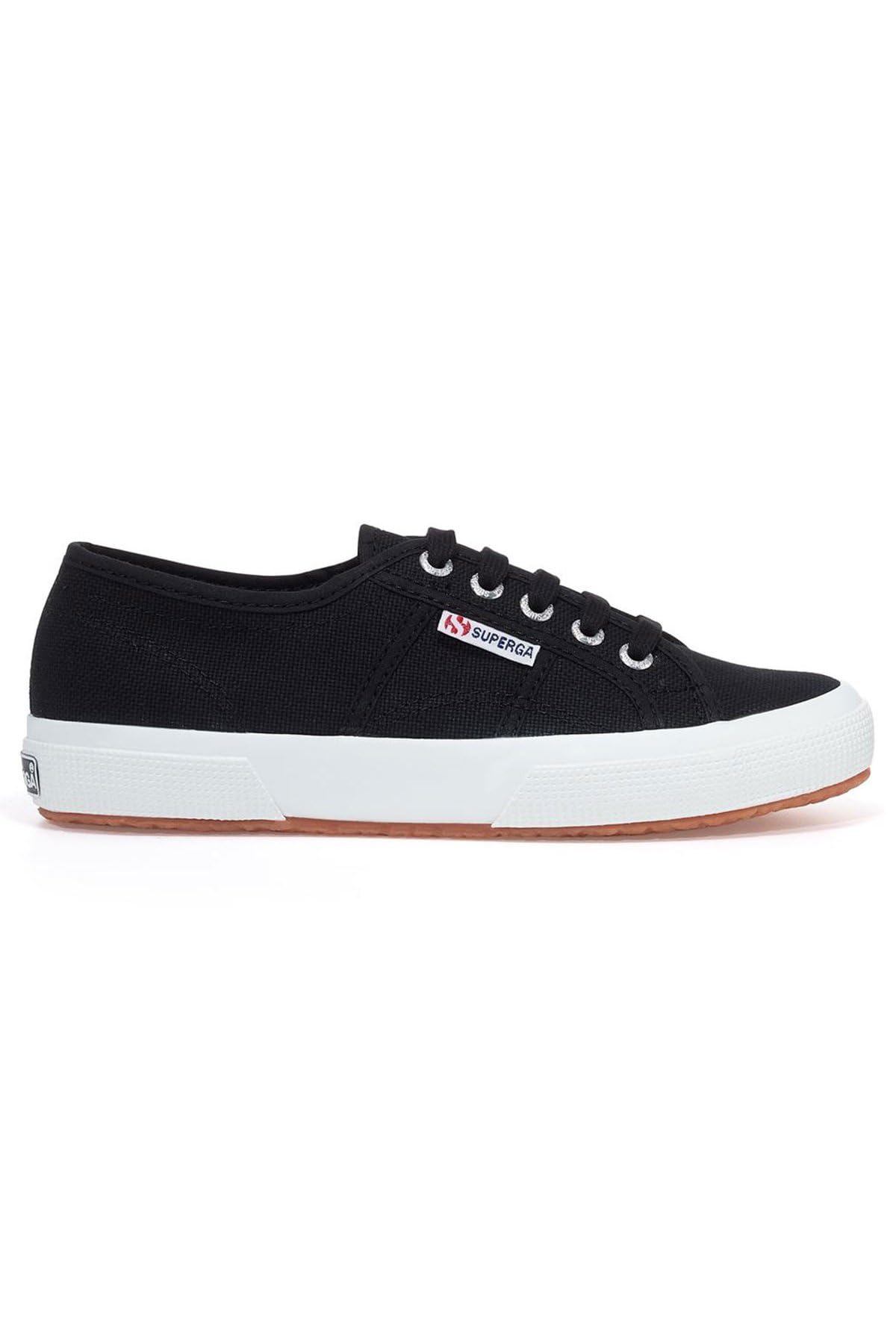 Amazon.com | Superga Unisex Sneaker, Black Fwhite, 6 US