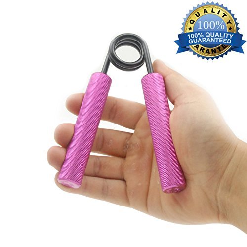 xFitness Metal Hand Gripper The Best Grip, Forearm & Finger Exerciser | Singer Gripper in 5 Colors, Resistance Level from 50 lbs. to 350 lbs. with Redefined Ergonomic Knurling (Pink, 50 LBS)
