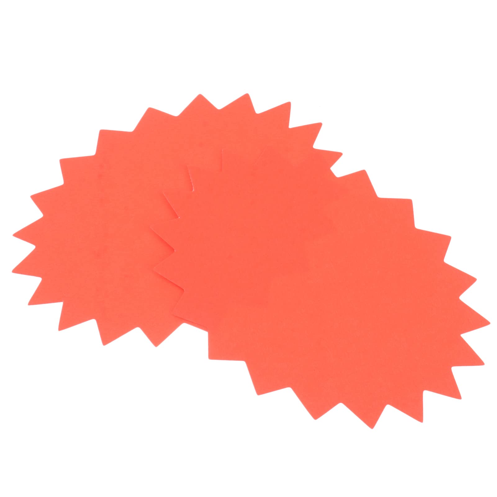 Generic 100pcs Blank Star Retail Sale Signs Fluorescent Market Sales Price Tags Label Signs Advertising Tags Retail Shop Label Tags for Real Estate Garage Sales Stores Commerce