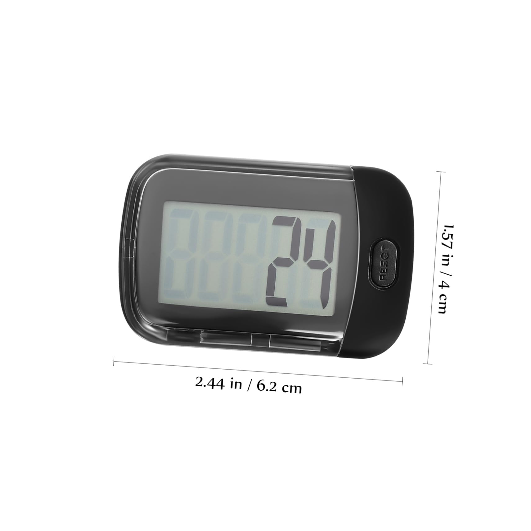 UKCOCO Podomètre Portable Clip Podomètre Compact pour Course Extérieur pour Seniors