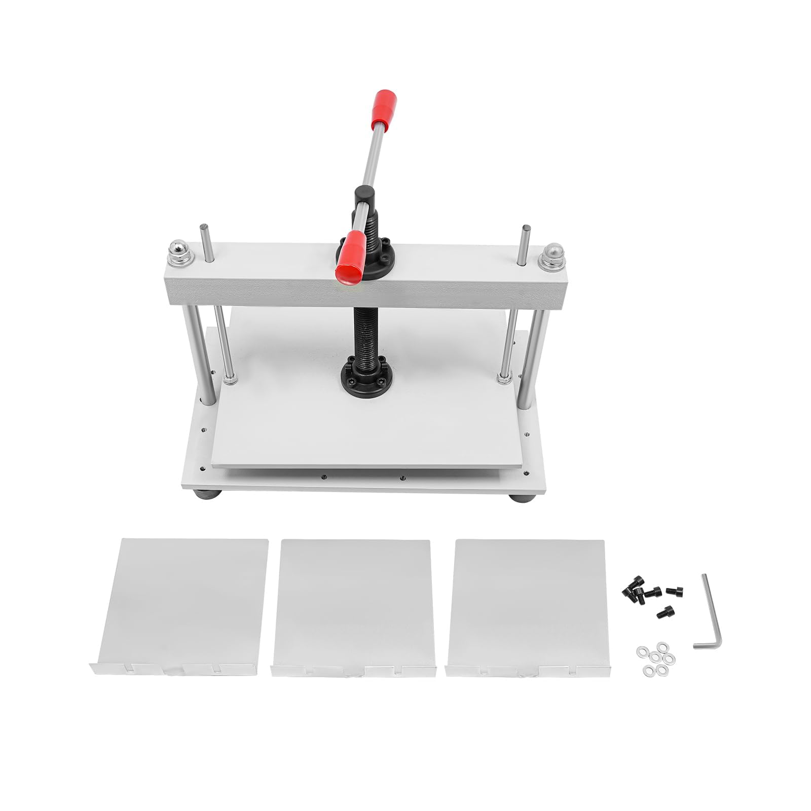 Prensa manual de papel, A4, máquina de encuadernación de prensa pesada, diseño de tuerca gruesa, barra de equilibrio doble, para tela, cuero, pegatinas, documentos, álbumes