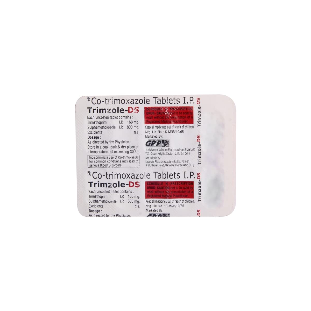 TRIMZOLE DS - Strip of 10 Tablets