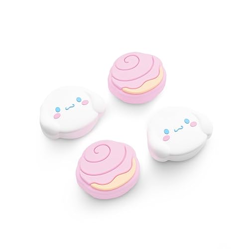 Kuitmor Switch 2 Game Console Thumb Grip Caps, 4PCS Soft Silicone Joystick Cover, Cute Analog Stick Cap Compatible with Switch 2025 - DEG - For Switch 2 2025 Model
