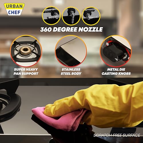 URBAN CHEF SLIM TRIM 3 BURNER STAINLESS STEEL-LPG READY & PNG COMPATIBLE - Image 4