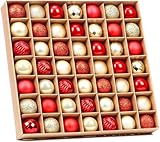 【Haute qualité】Les boules de Noël dans cette boîte bénéficient d’une excellente qualité. Fabriquées avec des matériaux solides et résistants, elles présentent une surface lisse et brillante.