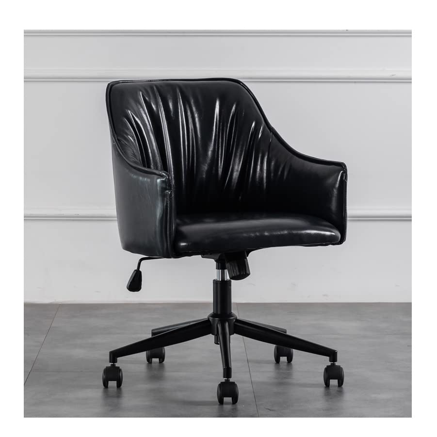 Fotel komputerowy retro Ergonomiczny regulowany podnośnik Obrotowe siedzisko Nowoczesny siedzący Wygodne oparcie Proste krzesło biurowe Proste Beauty Comes