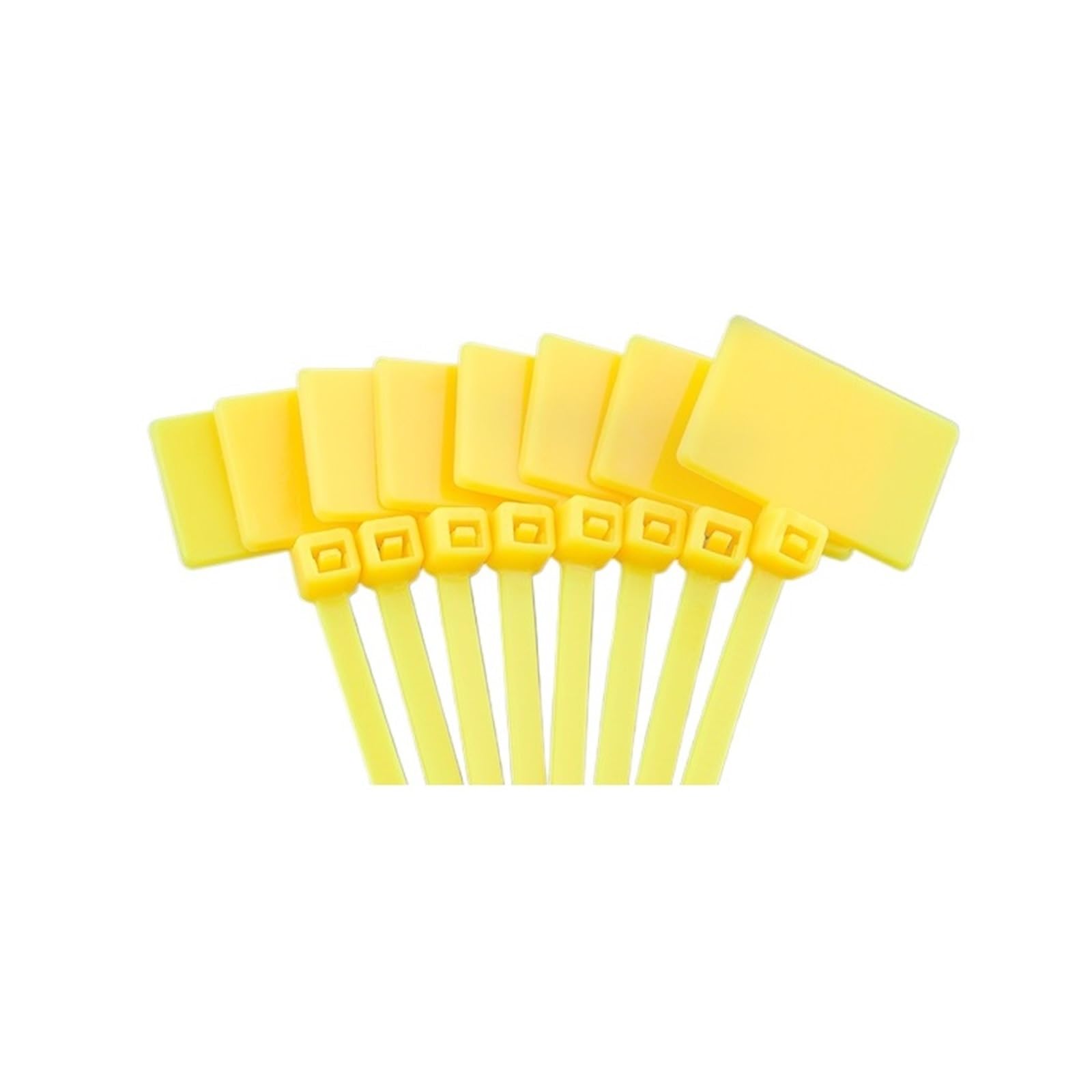 Cable Zip Tie Wire Zip Ties Self-Locking Plastic, Cable Tag Labels Self-Locking Ties 100PCS Multicolor 4x150mm(Yellow)
