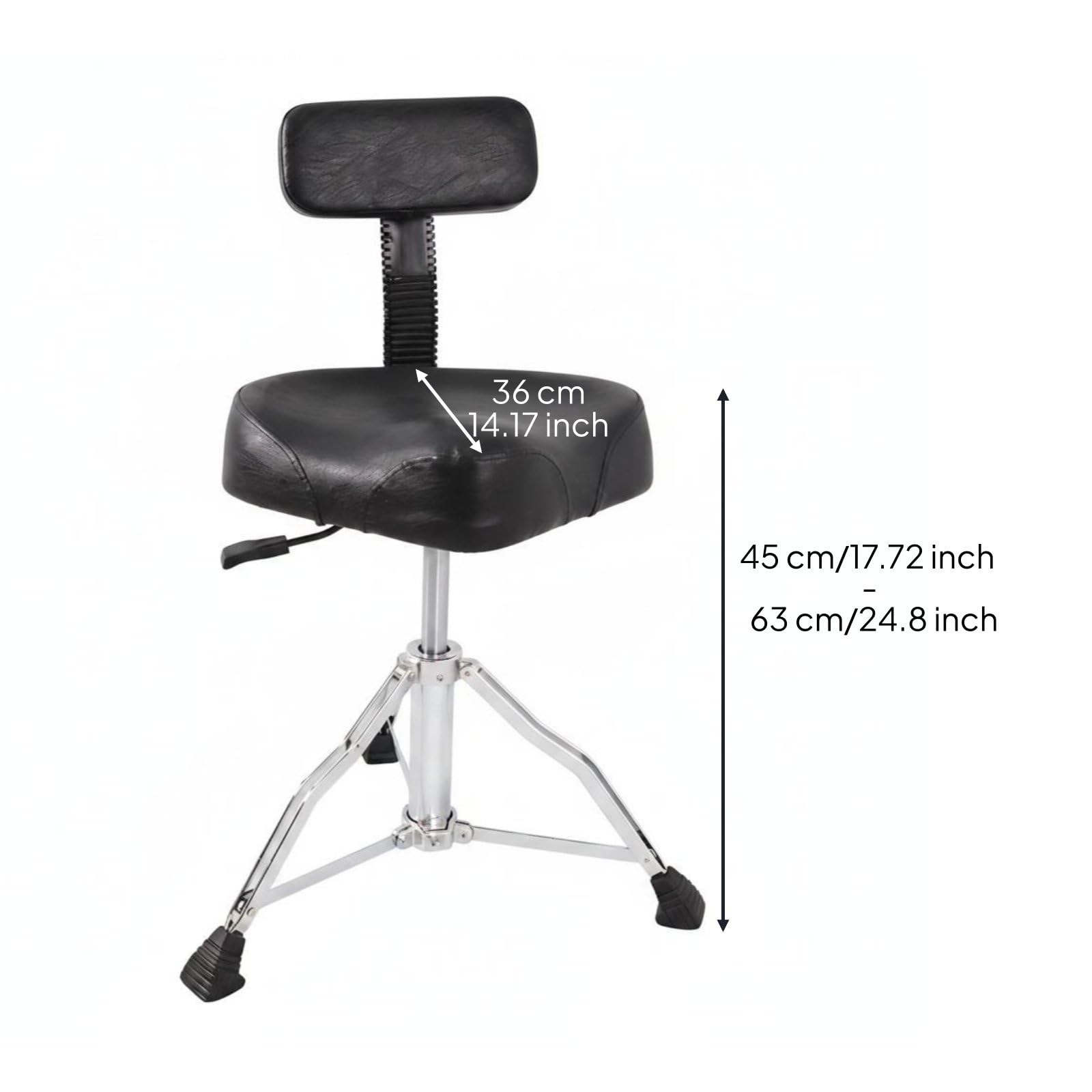 predolo Asiento de Batería Ajustable Taburete de Batería Silla de Batería Trono de Batería con Respaldo Acolchado de Esponja Altura Hidráulica Base Robusta