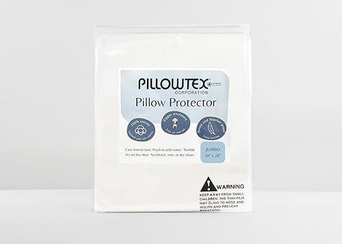 Miniatura 2 de 100% algodón, a prueba de plumas, protector de almohada, reduce los golpes con fundas hipoalergénicas, transpirables, lavables a máquina,