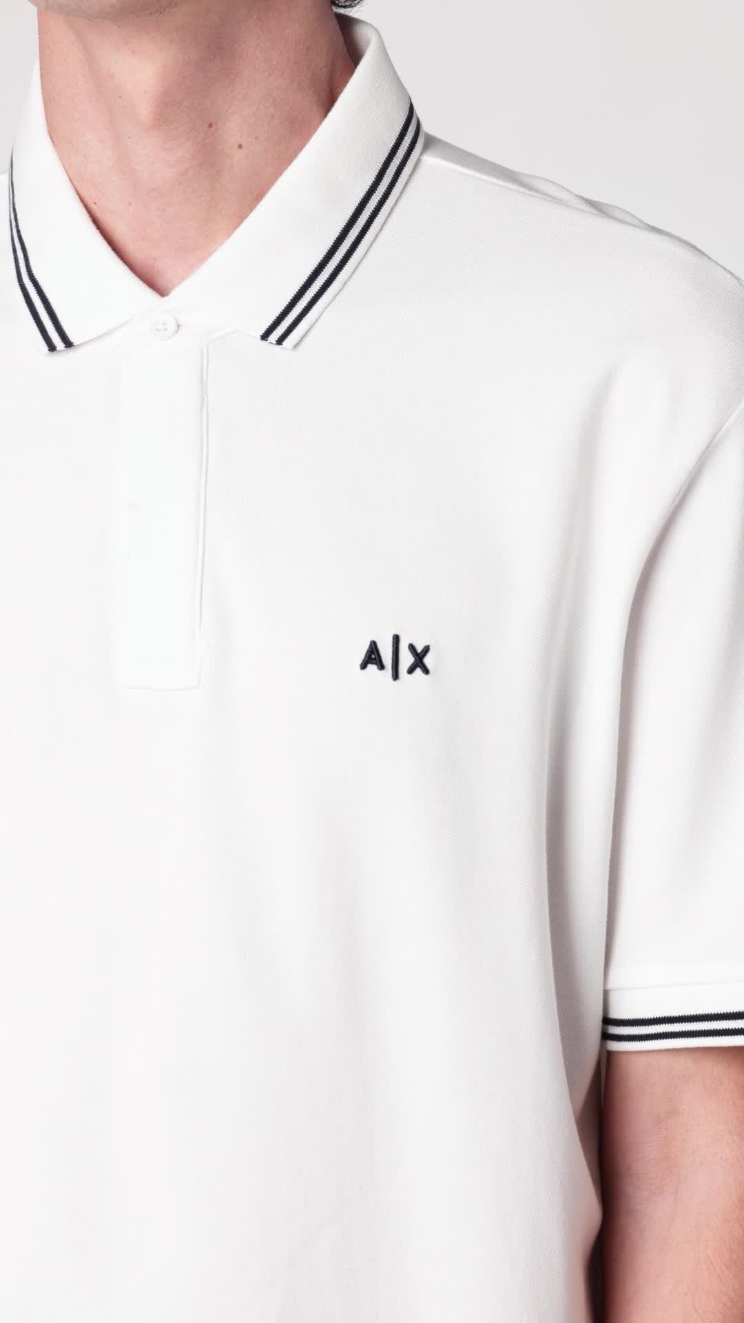 Polo Armani Exchange Essential con logo miniatura 5