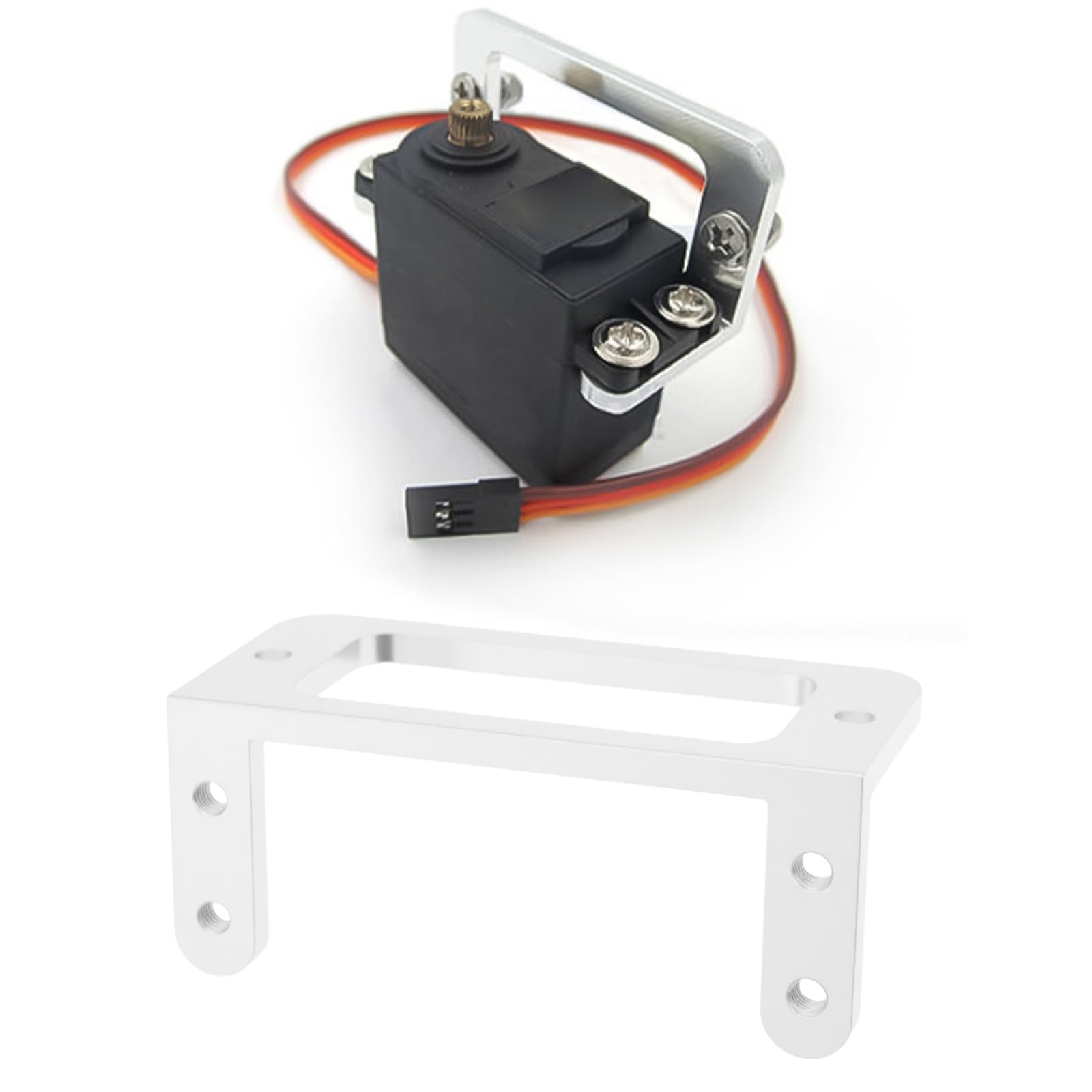 Briny River 2Pcs Standard Servo Mount with Screws Nut Compatible with Futaba S3003/S3001 Compatible with TOWE PRO MG-995 - Image 4