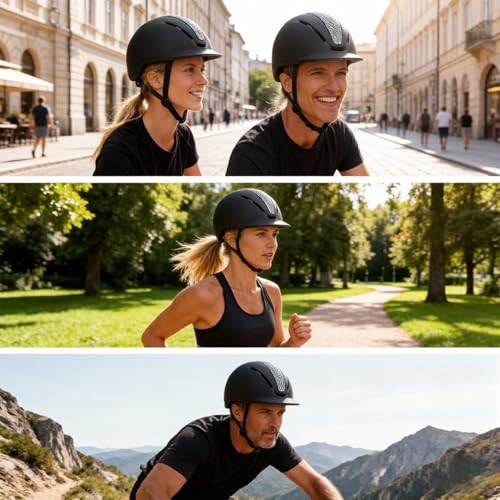 Casco de equitación y ciclismo para caballos con orificios de ventilación y ajuste cómodo 2