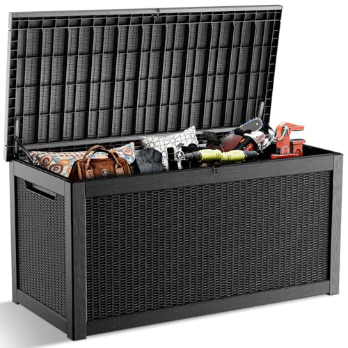 MAIUSCOLI 320-Gallon Waterproof Outdoor Deck Storage Box