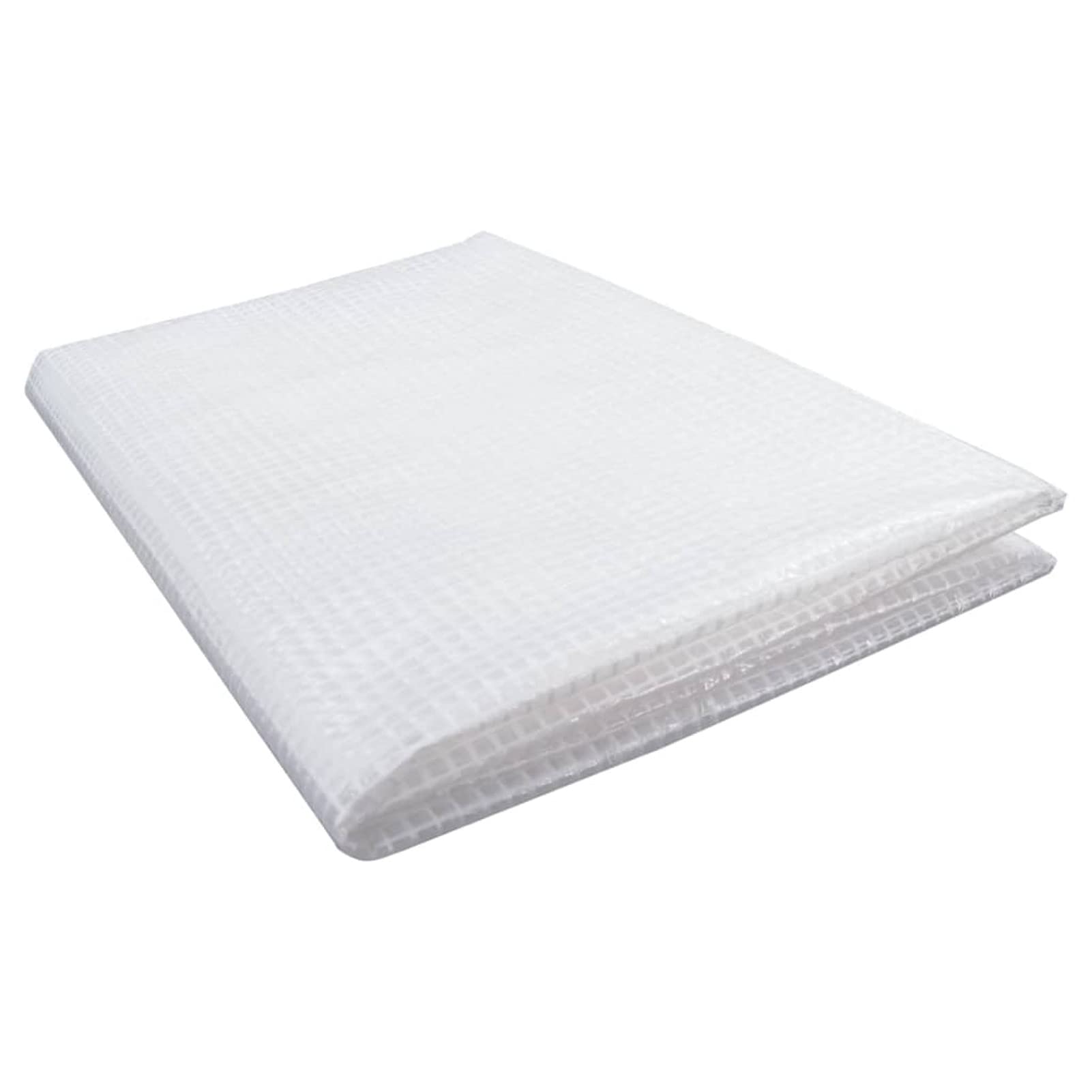 LAPOOH Lona de Gasa de Vuelta, Toldo Impermeable Exterior, Toldo Camping, Lonas para Piscinas, Lonas para Toldos, Lona Protectora, Blanco 140 g/m2 8x12 m