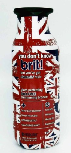 Synergy Tan YOU DON'T KNOW BRIT Bronzer Tanning Bed Lotion - 8.5 oz