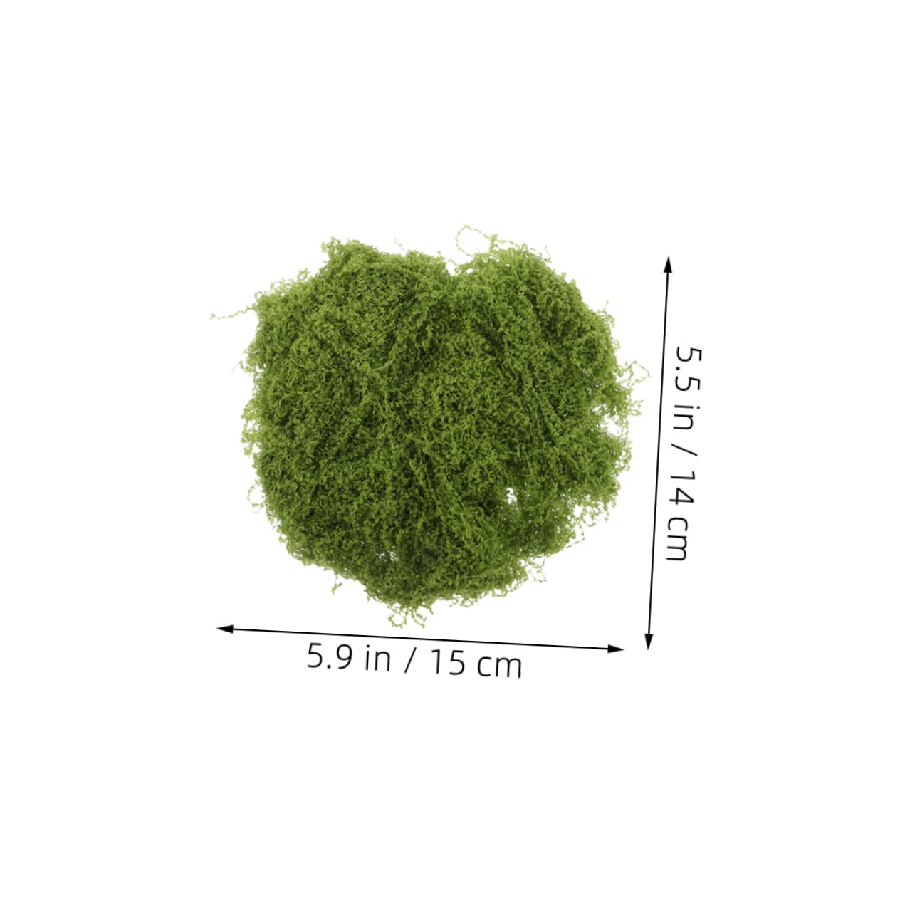 BCOATH Realistic Artificial Moss Lawn Mat Green Plants Decor Terrarium Moss Fake Grass for Crafts Landscaping