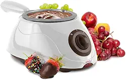 Kit de panela de derretimento de chocolate | Máquina elétrica de chocolate para queijo de manteiga de doces caseiros com garfos, espátulas, moldes para secar, branco