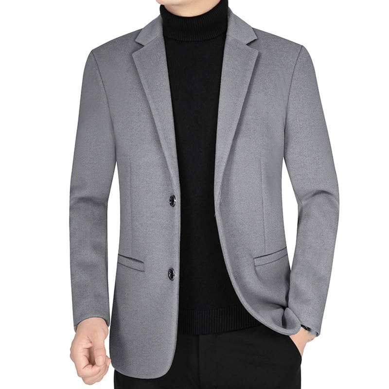 Casual Blazers Mens Two Button Suit Jacket Elegant Solid Color Blazers Slim Fit Lightweight Sport Coats Western Sport Coats