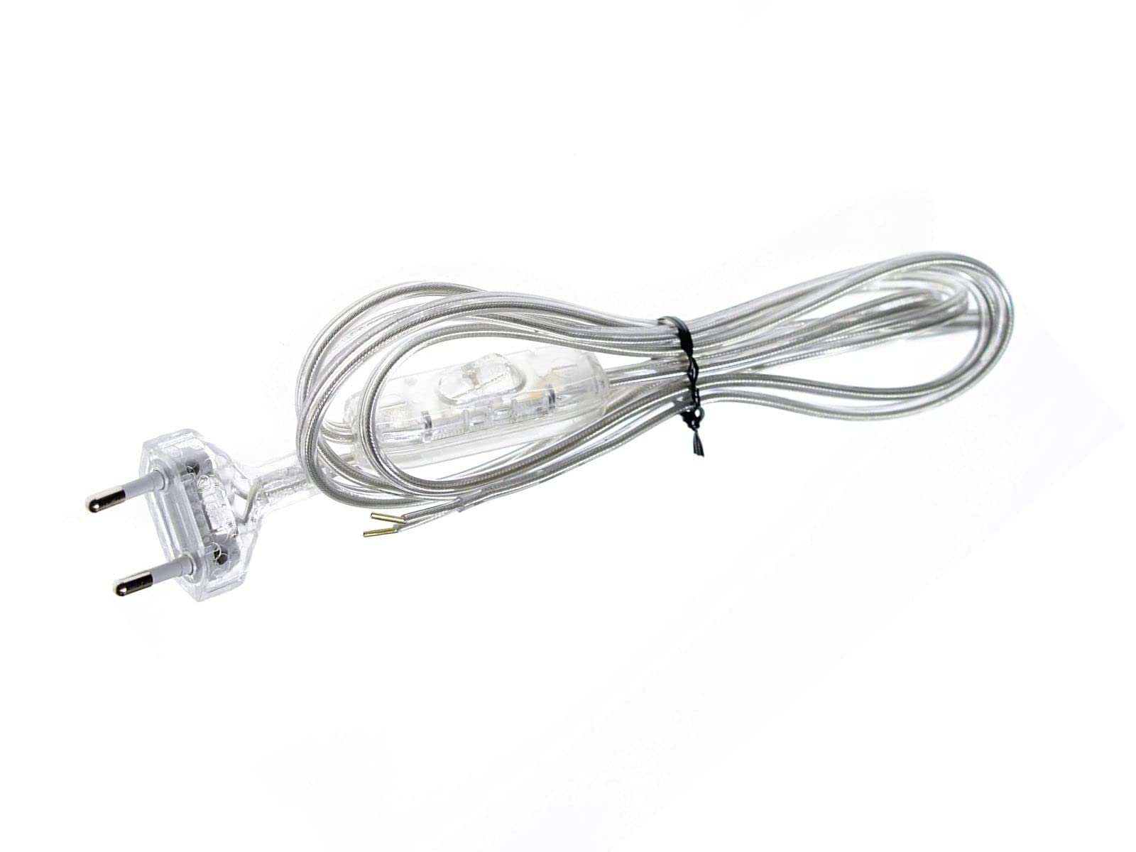 Creative Cables - Cablaggio Per Piantana, Cavo RM00 Effetto Seta Avorio 3 M Bianco 86738606