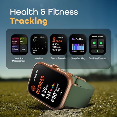 Image of Fastrack Discovery Smart Watch, 4.9 CM AMOLED Display, SingleSync BT Calling, Built-in GPS, 100+ Multisport, Auto Recognition of Multisport, 5 Days Battery Life, 100+ Smartwatch Faces (Black)