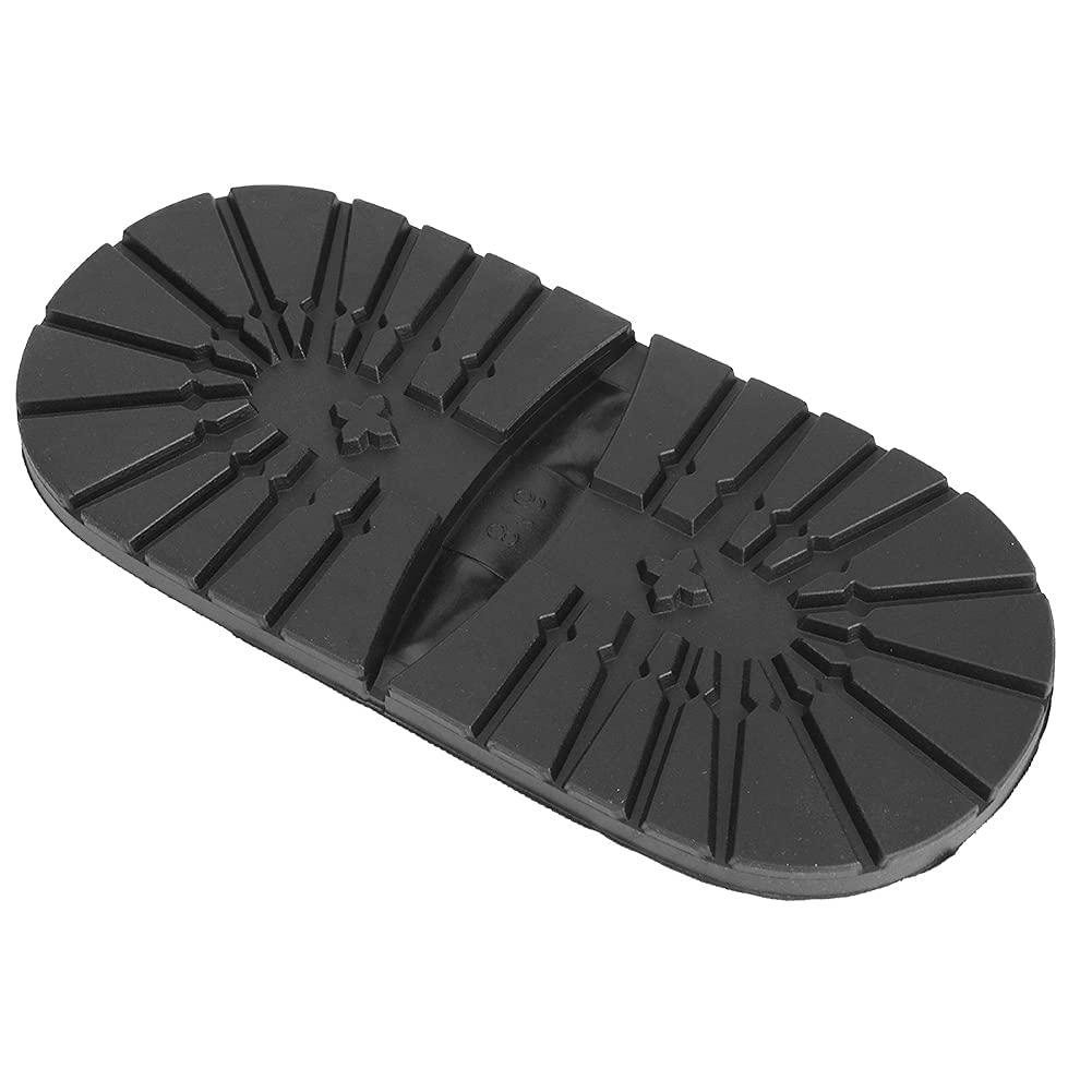 GenericKTM Healthcare® Anti-Slip Heel Soles, Durable Boots Shoes Shoes Repairing Tool Heel Soles, Rubber Black Color for Heel Savers Repairing Heel Pad Toe Plates Tap Shoe(Black Heel)
