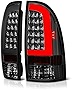 VIPMOTOZ Neon Tube LED Tail Light Lamp Assembly For 2005-2015 Toyota Tacoma - Metallic Chrome Housing, Smoke Lens, Driver and Passenger Side