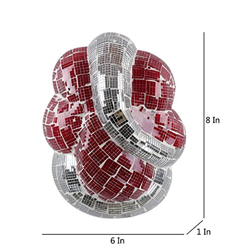 Image of Glamour Glint Ganpati Mosaic Mounted Wall Light Lamp - Pink & Silver Edition, Metal & glass | For Home, Hall, Living Room, Bedroom, Hotel, Office Decor | Ideal for Pooja Room & Mandir | Modern