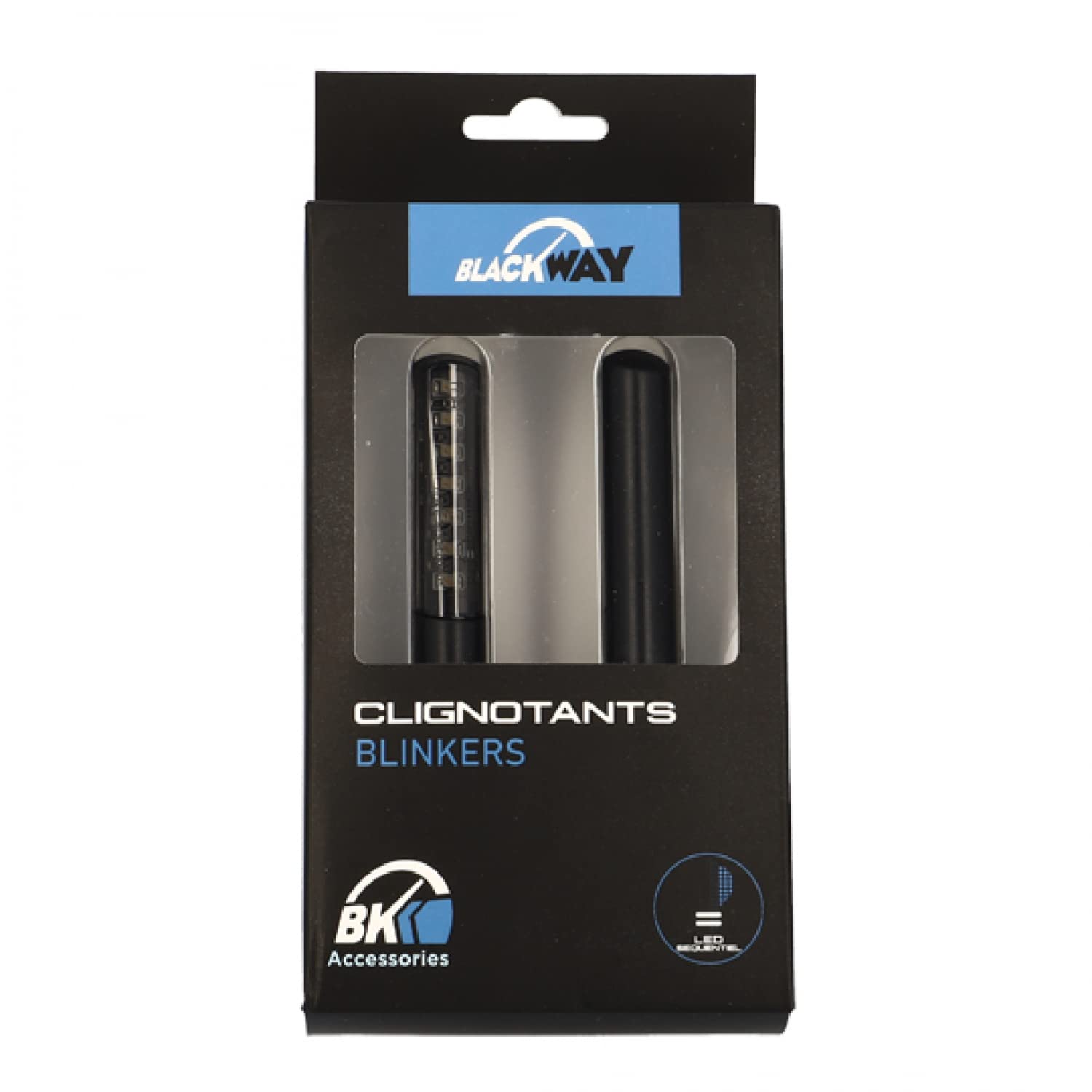 CLIGNOTANT BLACKWAY Supernova + LED SEQUENTE NEGRO (PR) - Homologue CE