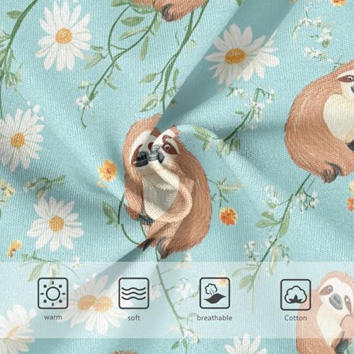 Wusikd Cute Sloths Daisy Girls' Underwear Cotton Girls Briefs Soft Toddler Underwear 2T3