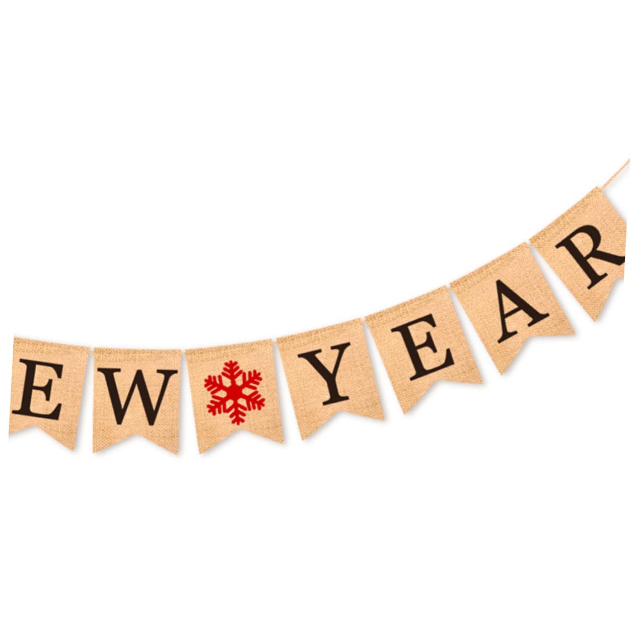 PRETYZOOM 3 Banderines Navideños De Papel Decorativos Con Cuerda Acoplable Para Fiestas.