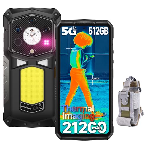 Ulefone Armor 29 Pro 5G Rugged Smartphone 512GB ThermoVue T2 Thermal Imaging, 21200mAh 120W, Dual AMOLED 6.67+1.04, 64MP Night Vision Android 15 Dimensity 7400 SIM Free Mobile Phones 3-Card Slot NFC
