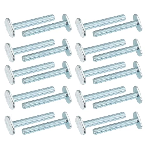 PATIKIL 1/4"-20 T Track Bolts T-Slot Kayak Rail Bolt Accessories 20PCS