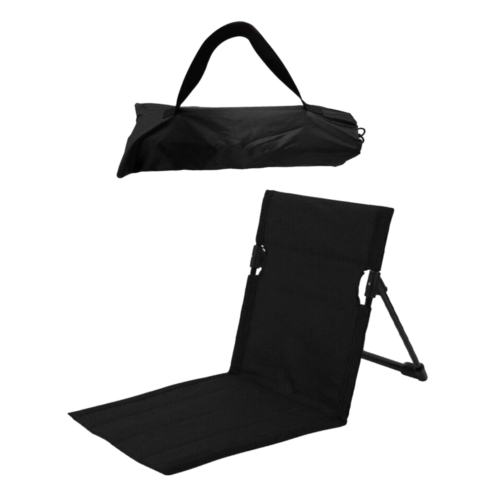harayaa Beach Seat Cushion Folding Chair Pad Mattress Outdoor Folding Chair Backrest Floor Chair with Back Support with Carrying Bag for Hiking,Camping,Picnic (Black) — image 1
