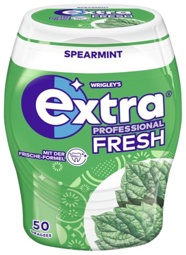 Extra Professional Kaugummi Zuckerfrei Fresh Speartmint 50 Dragees Xylitol Kaugummi ohne Zucke mit Minz Frische (50 Dragees)