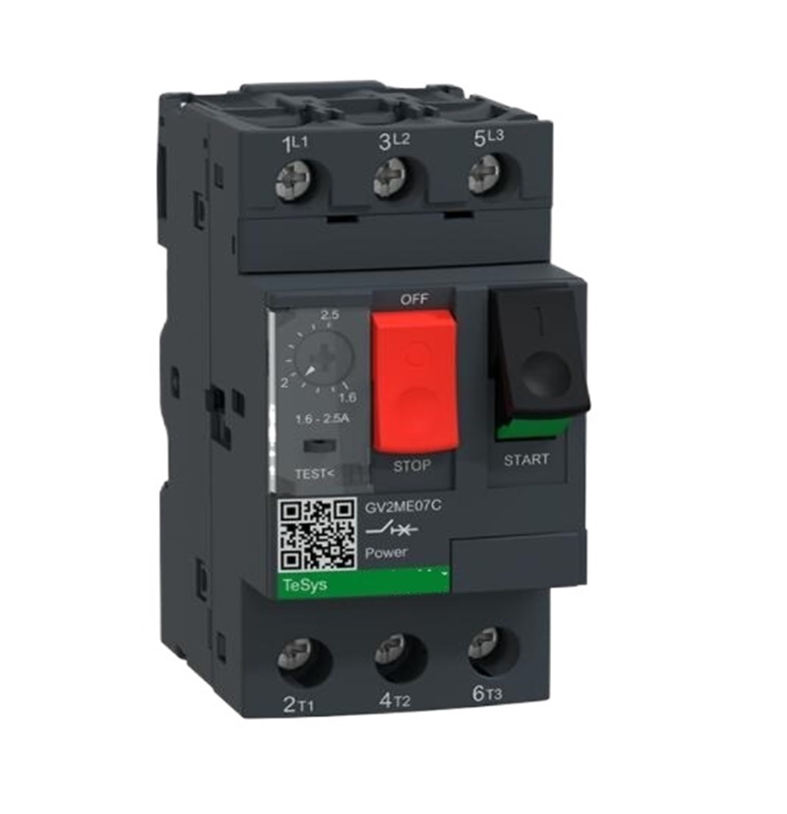 CJKXPZMH GV2M07 GV2ME07C GV2-ME07C GV2ME07 GV2-ME07 Motor circuit breaker, GV2, 3P, 1.6-2.5 A