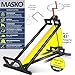 MASKO® XXL Rasentraktorheber 450 kg Hebevorrichtung Hebebühne Aufsitzmäher – Rasentraktor Heber, 45° verstellbar, universal Reinigungshilfe mit Zubehör, Schwarz