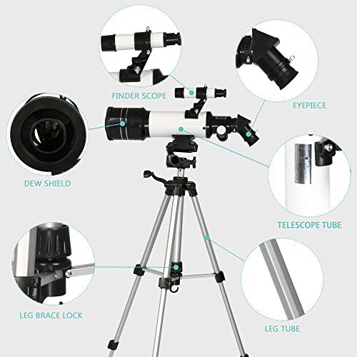 Telescopio Astronómico Refractor 70mm para Adultos y Niños miniatura 2