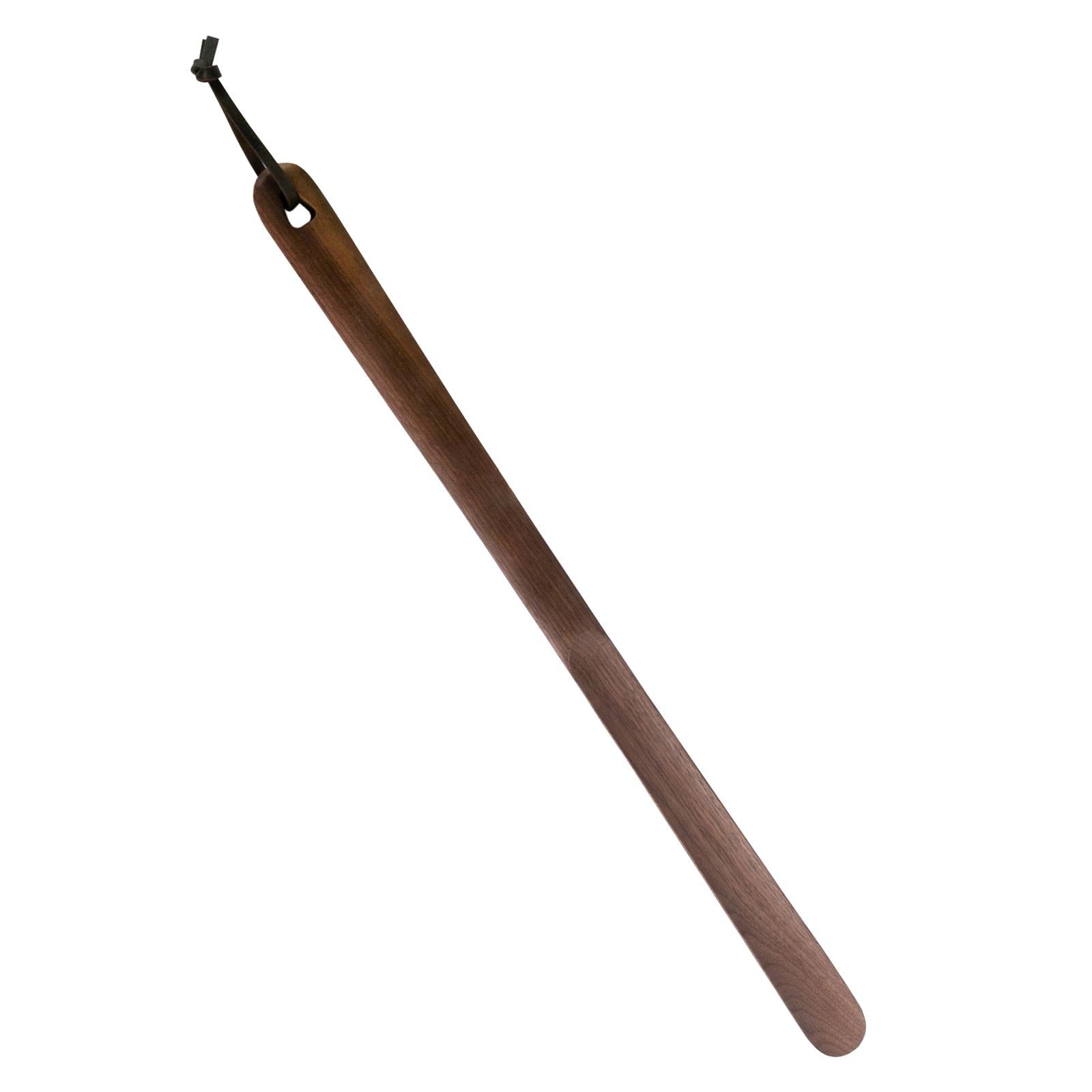 Chaussure Chausse- Manche Bois Cuillère Chaussures Aide Pratique à Suspendre Adapté Hommes Femmes Personnes Âgées Enfants Environnement Famil, Noyer Noir 60cm